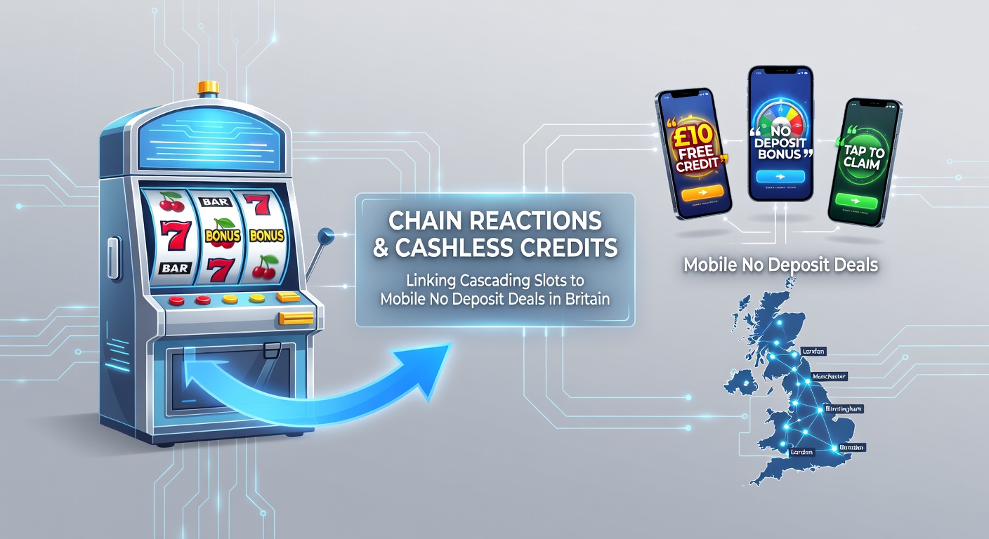 Close-up of smartphone interface showing cascading wins converting into cashless bonus credits on a UK gambling app