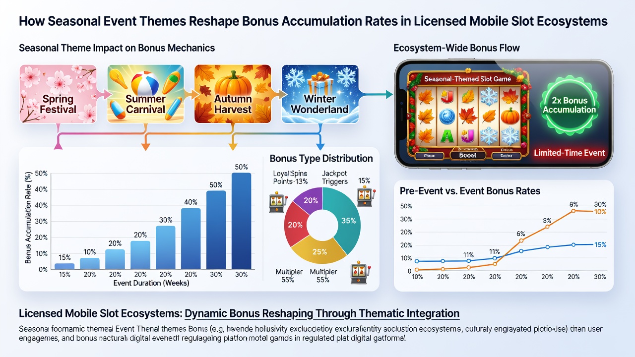 Mobile slot bonus accumulation during seasonal events