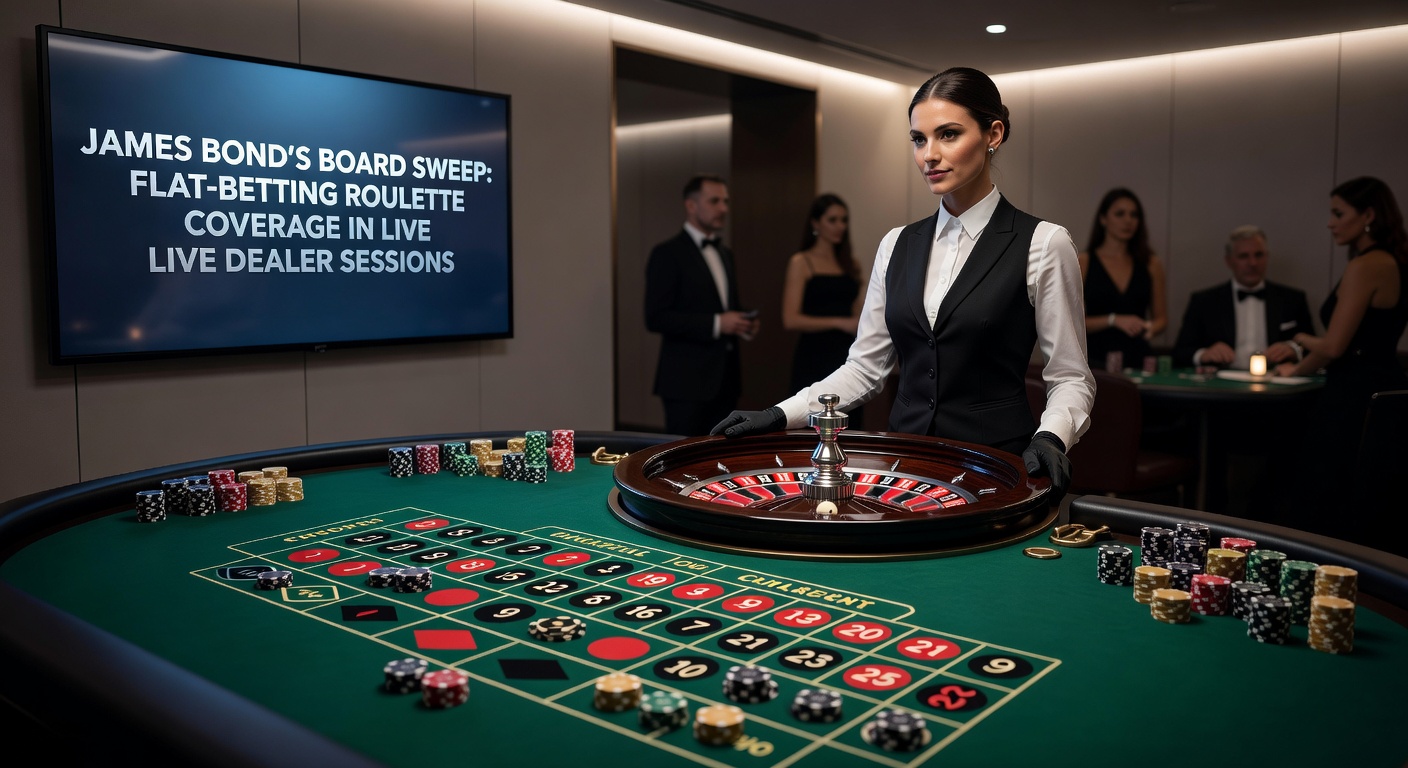Close-up of a digital roulette interface showing flat bets swept across the board in a live dealer game, with the ball settling on a covered number