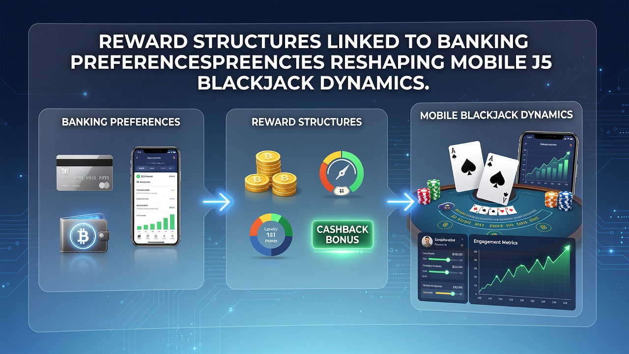 Chart displaying mobile blackjack reward multipliers across various banking preferences including e-wallets, cards, and crypto