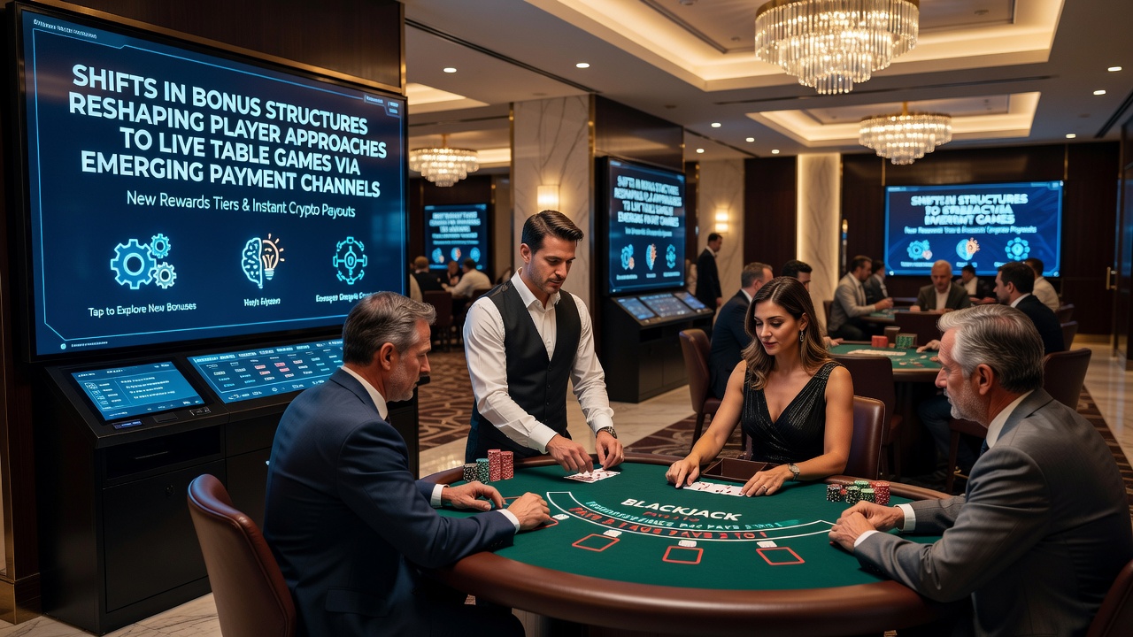Live dealer table on a tablet screen showing bonus progress and mobile payment confirmation