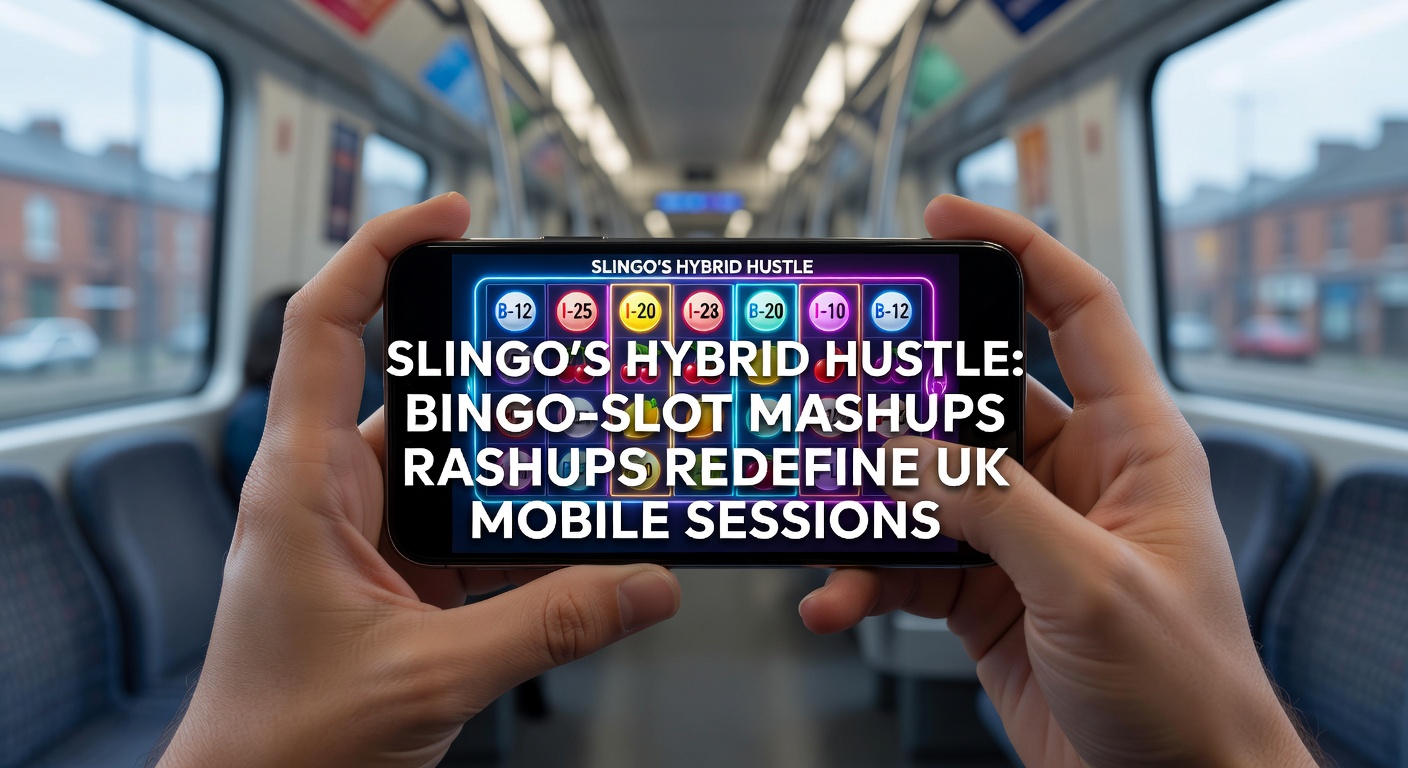 Close-up of a Slingo hybrid game progression on mobile, highlighting matched bingo lines, slot wilds, and climbing prize ladder in a dynamic UK app session